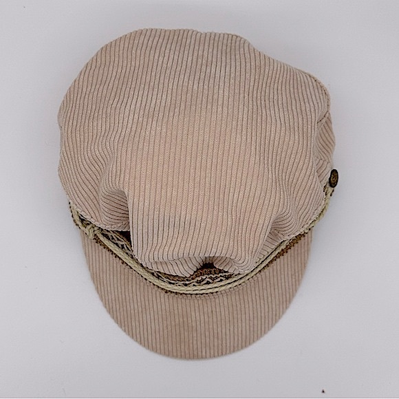 NWT Free People Peter Grimm Ivory Embellished Military Hat One Size - Picture 8 of 11